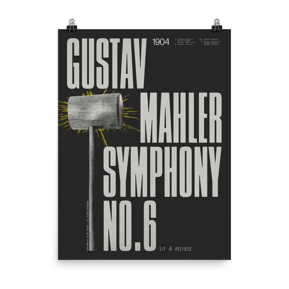 Gustav Mahler Symphony No. 6 Concert Poster