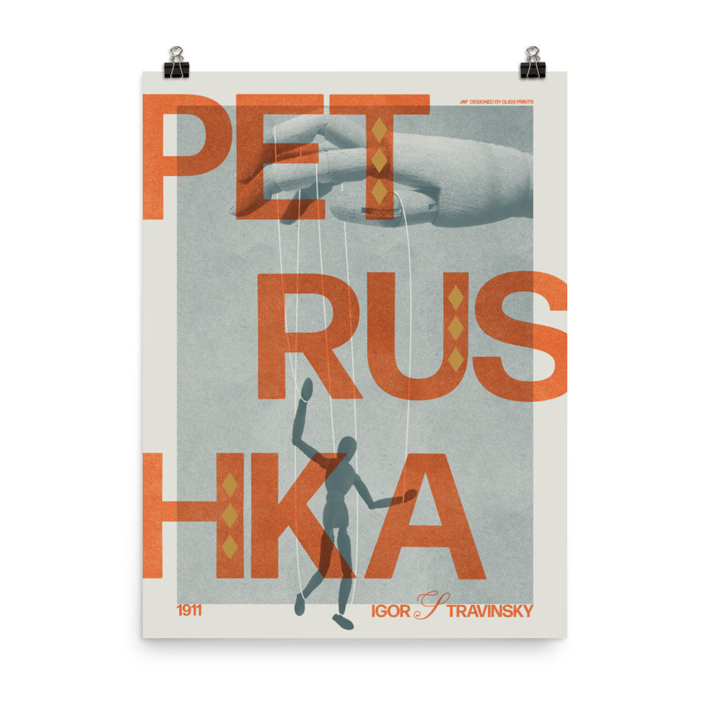Igor Stravinsky's Petrushka Concert Poster