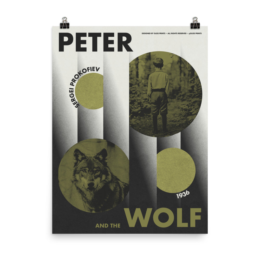 Peter and the Wolf, Sergei Prokofiev Concert Poster