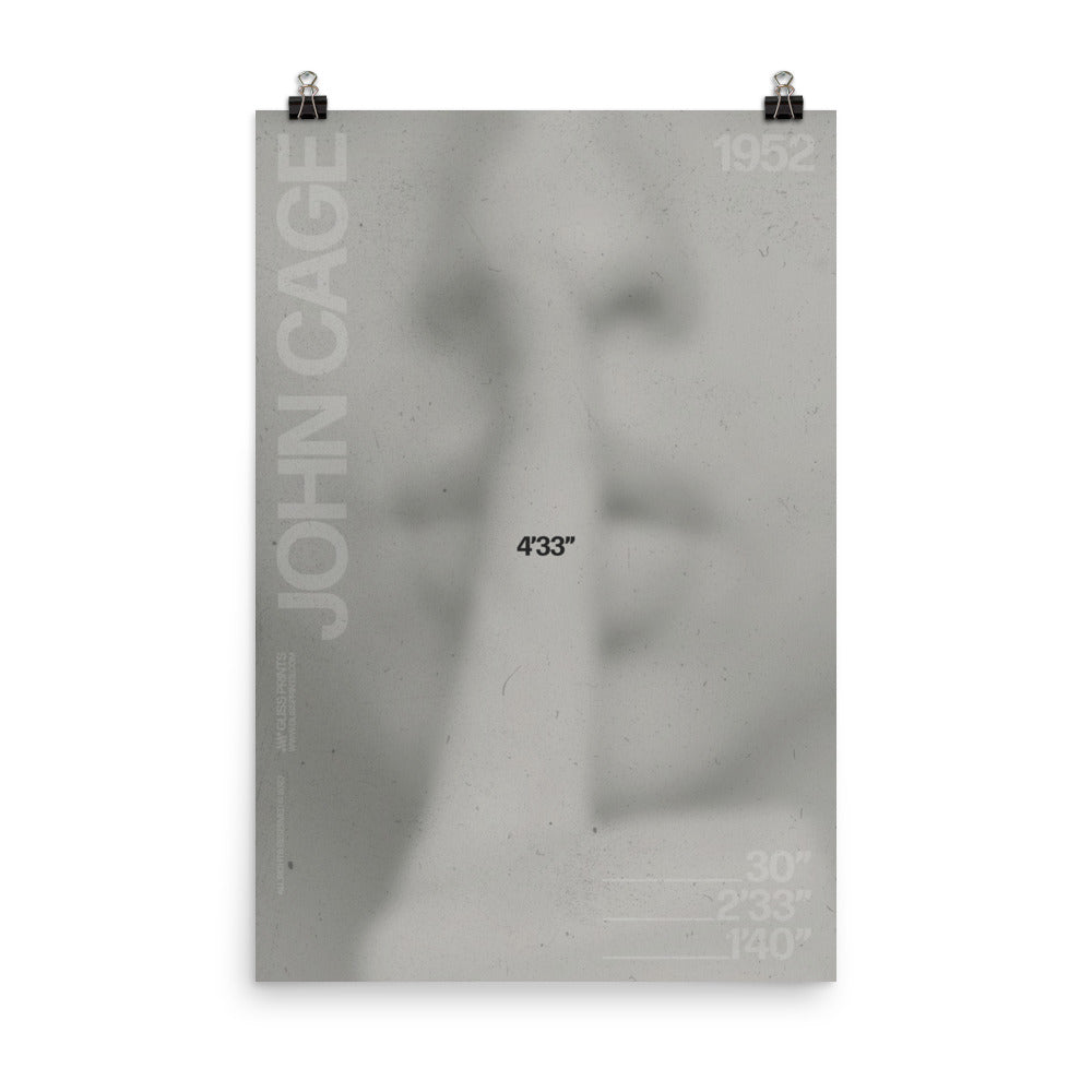 John Cage 4'33" Concert Poster