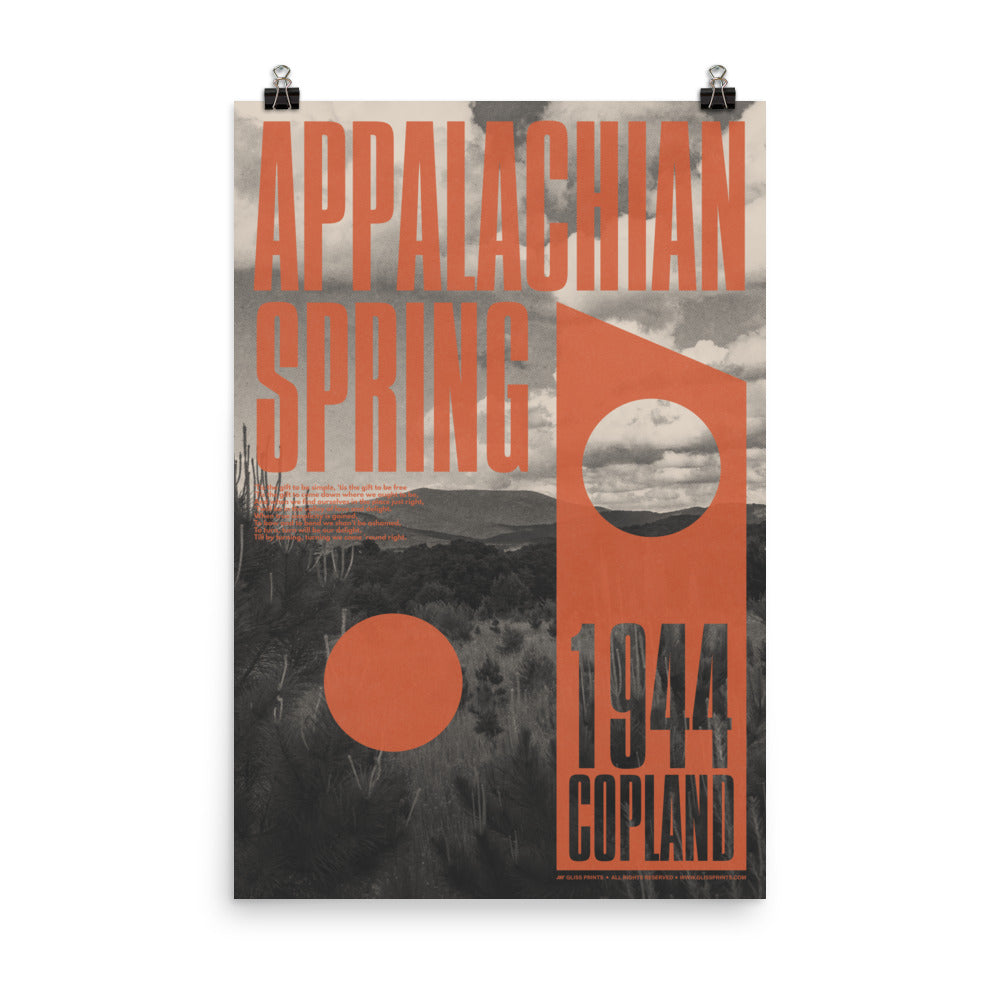 Aaron Copland Appalachian Spring Concert Poster