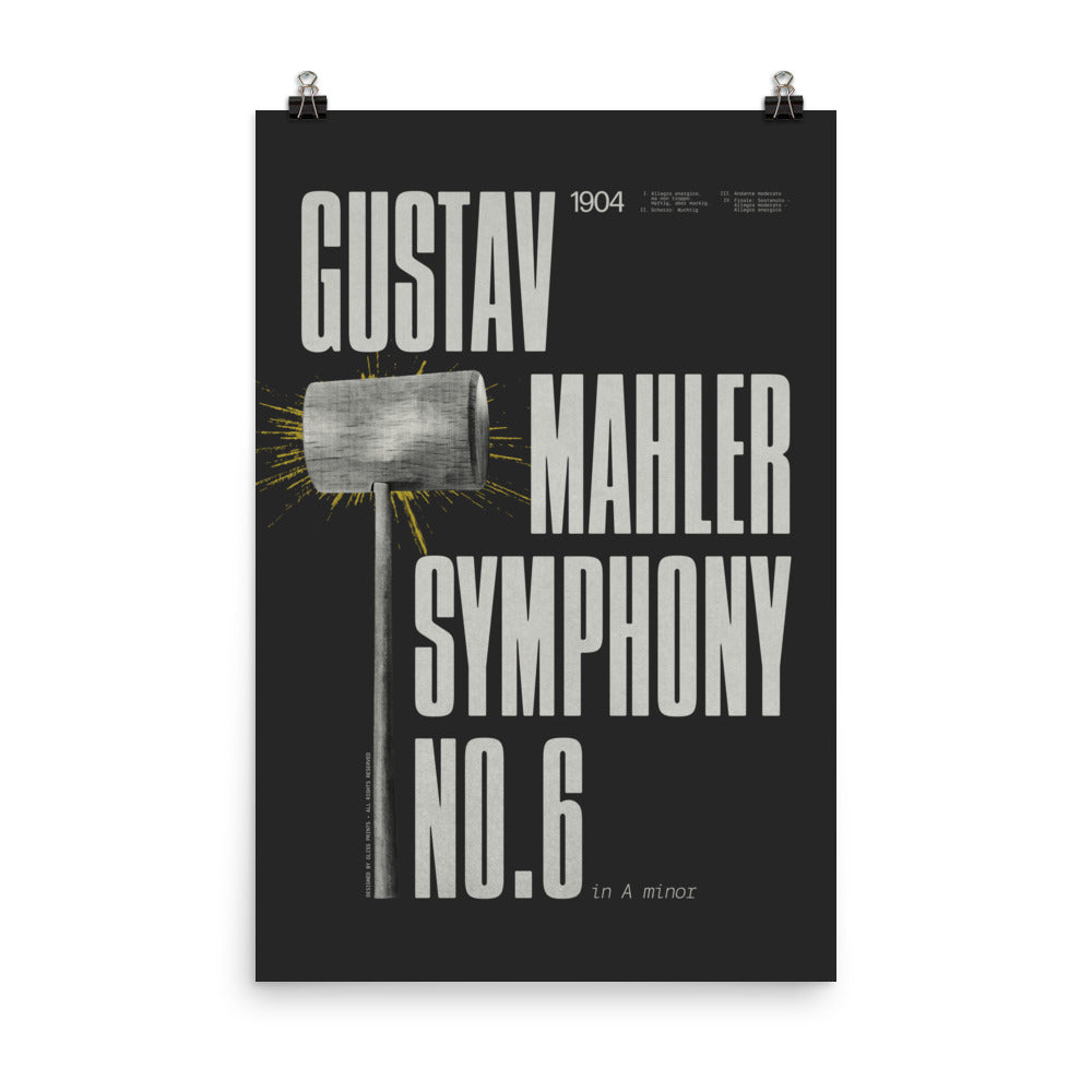 Gustav Mahler Symphony No. 6 Concert Poster