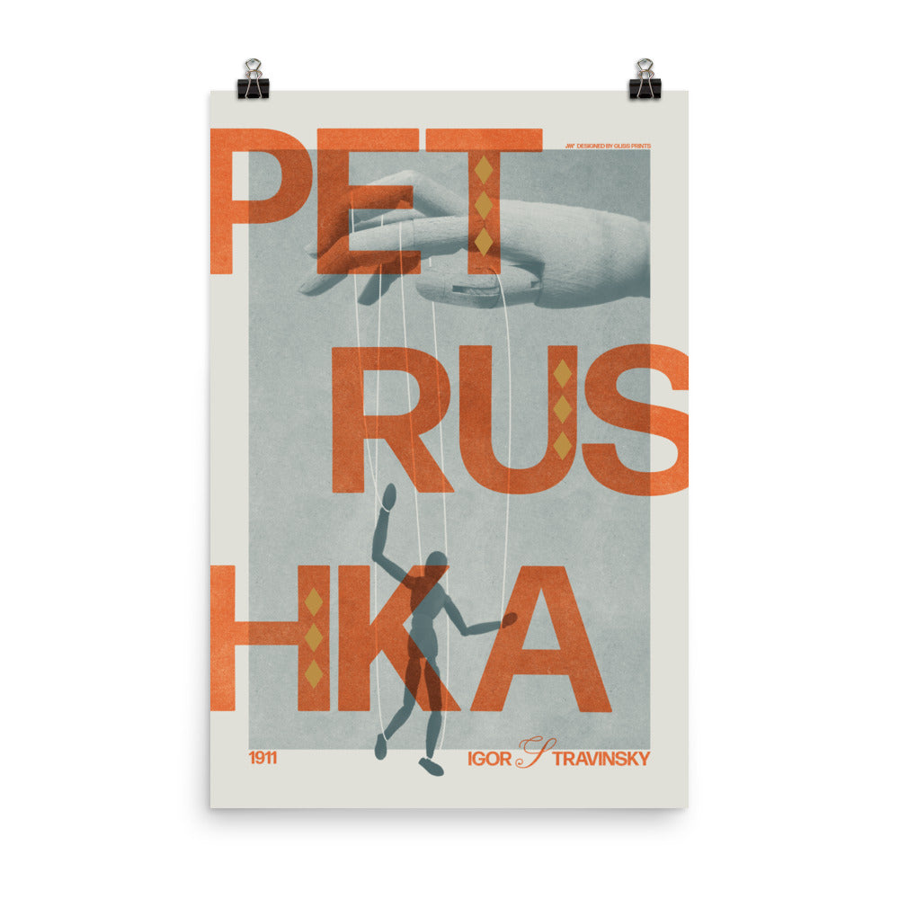 Igor Stravinsky's Petrushka Concert Poster
