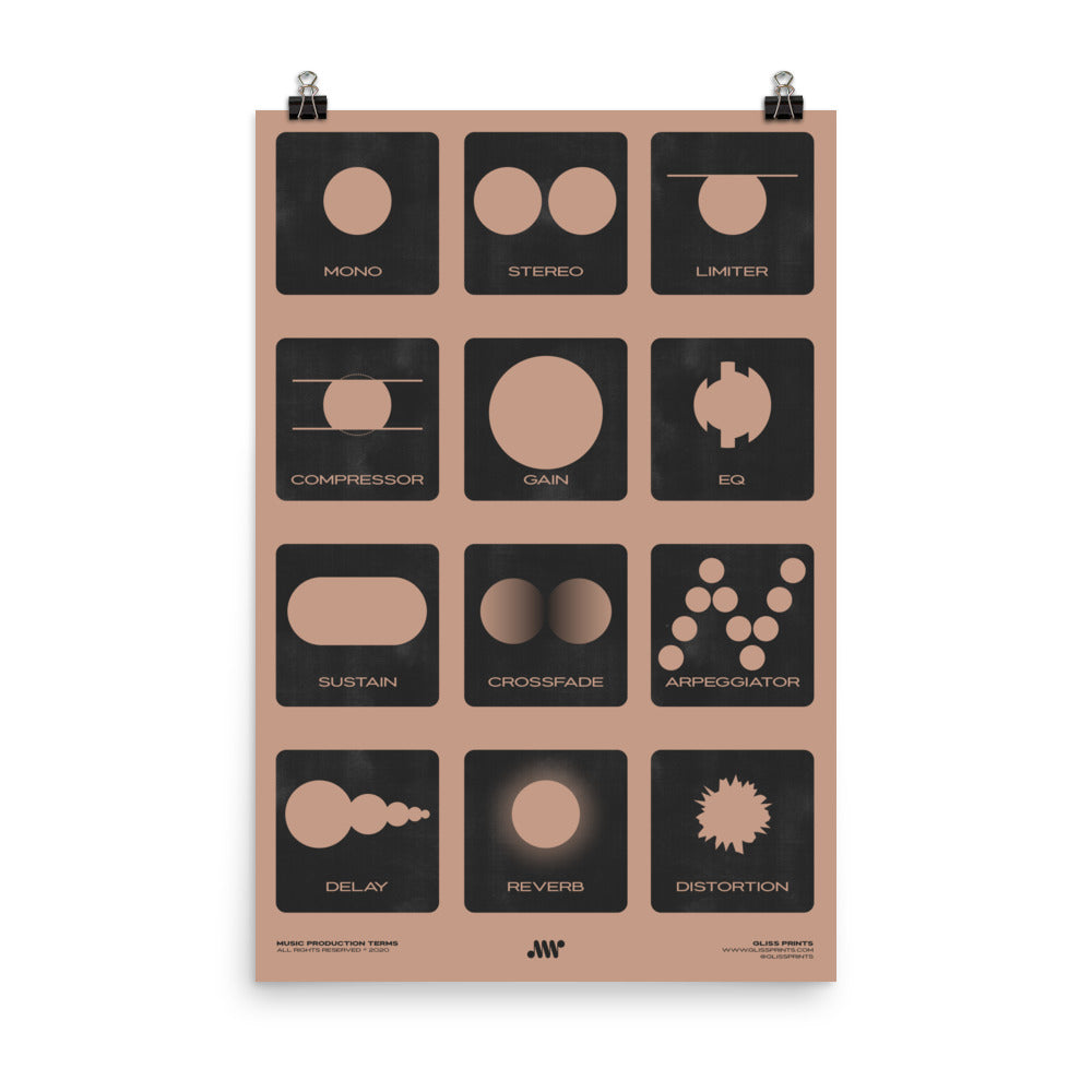 Music Production Terms, Graphic Representation, Pink