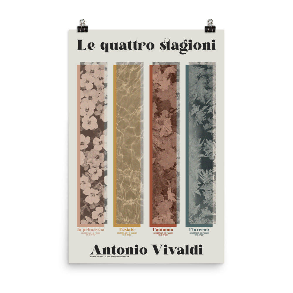 Antonio Vivaldi The Four Seasons Concert Poster – Gliss Prints