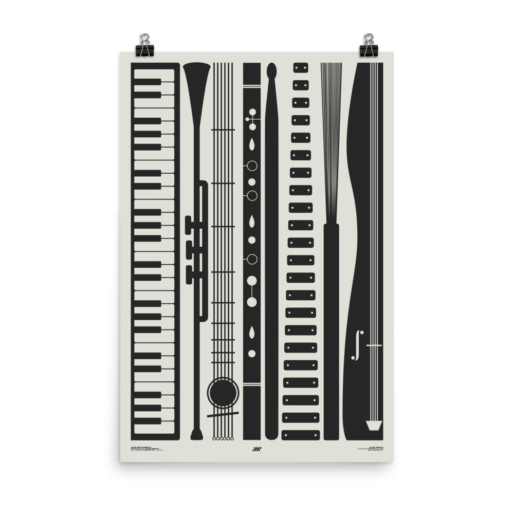 Jazz Instruments Print