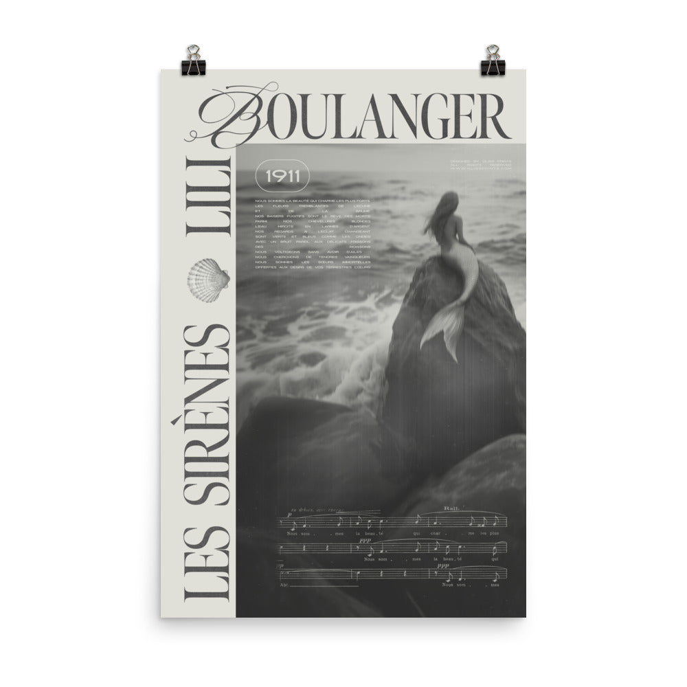 Lili Boulanger Les Sirènes Concert Poster