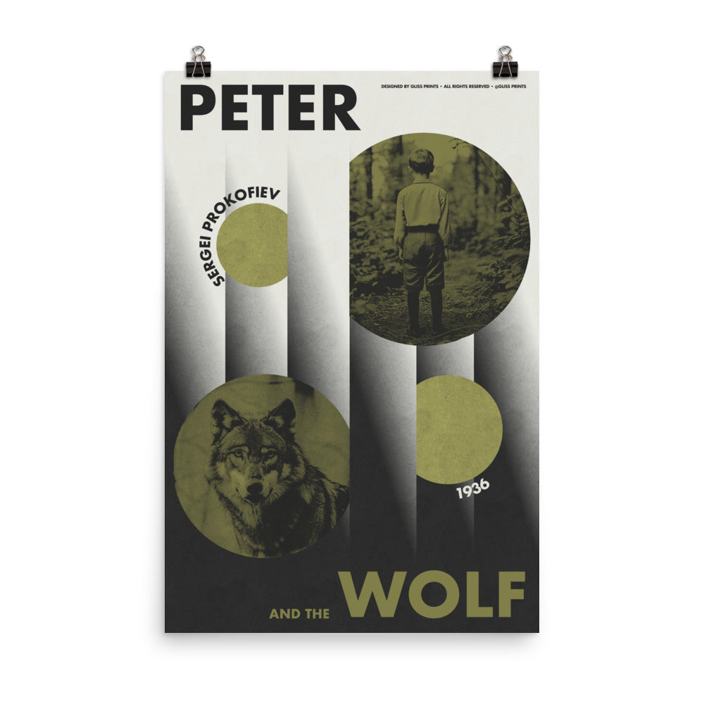 Peter and the Wolf, Sergei Prokofiev Concert Poster