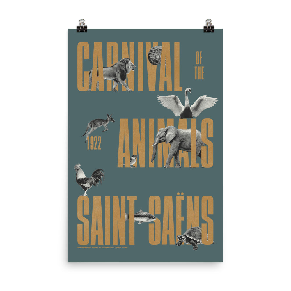 Carnival of the Animals, Camille Saint-Saëns Concert Poster