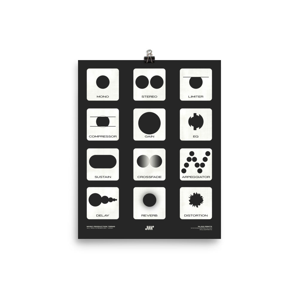 Music Production Terms, Graphic Representation, Black