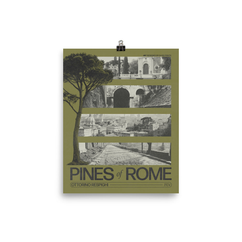 Ottorino Respighi's Pines of Rome Concert Poster