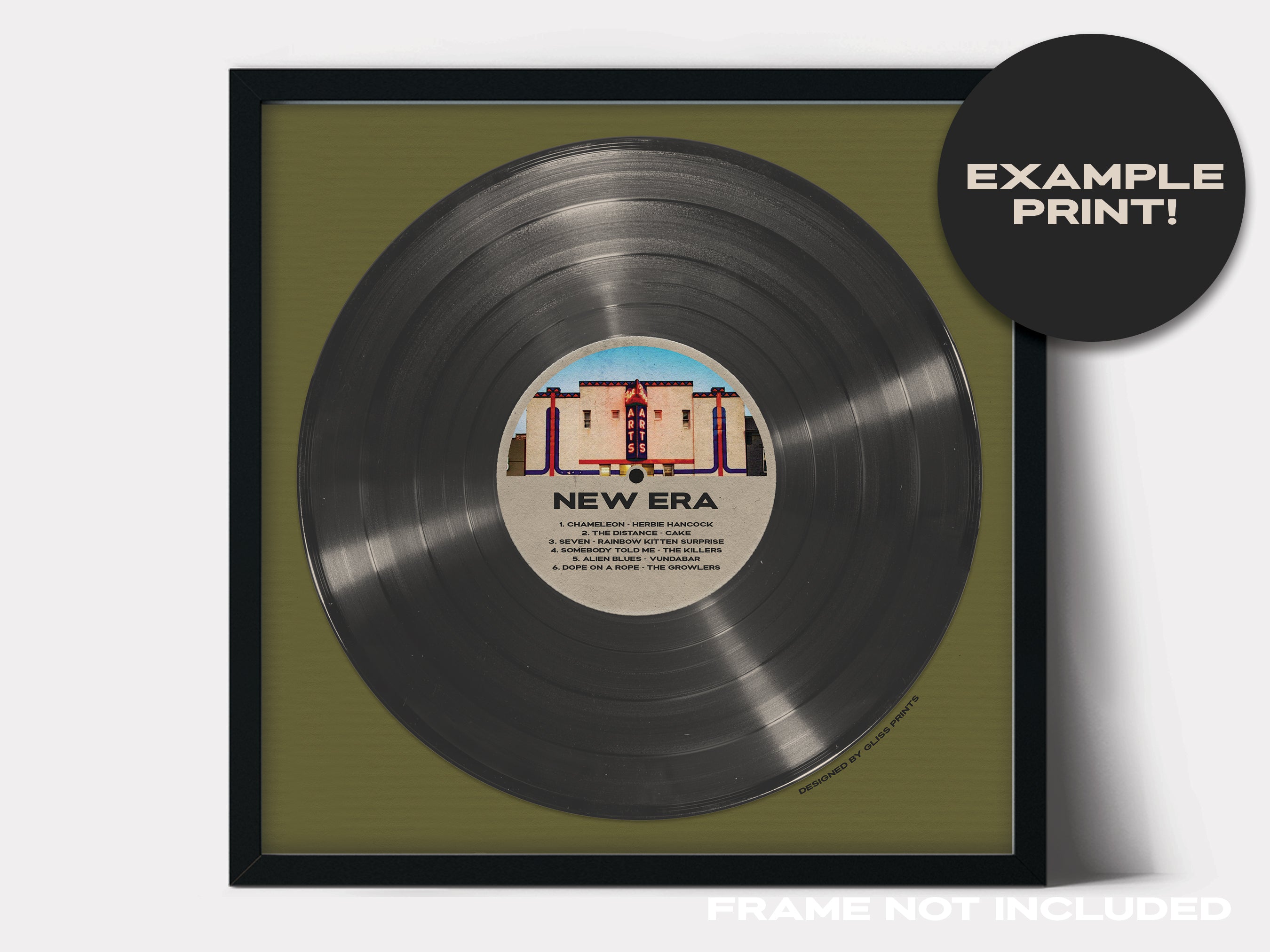 Custom Vinyl Record Square Print