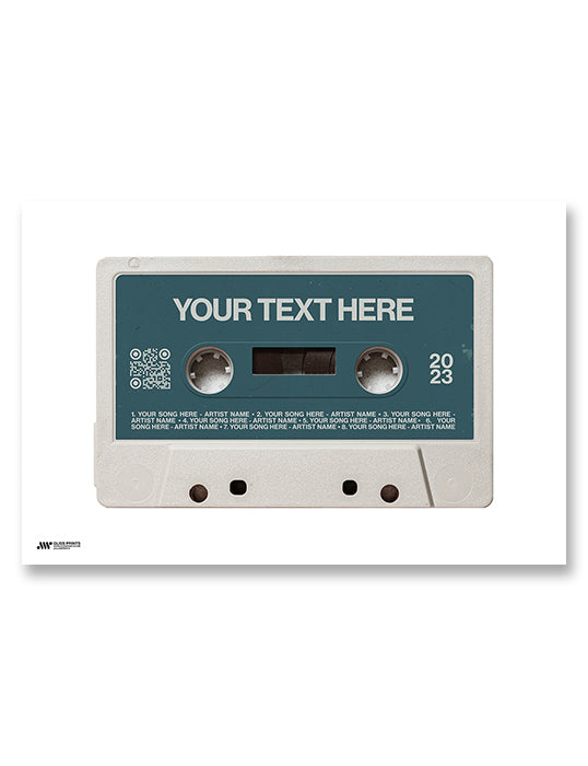 Custom Cassette Tape Print