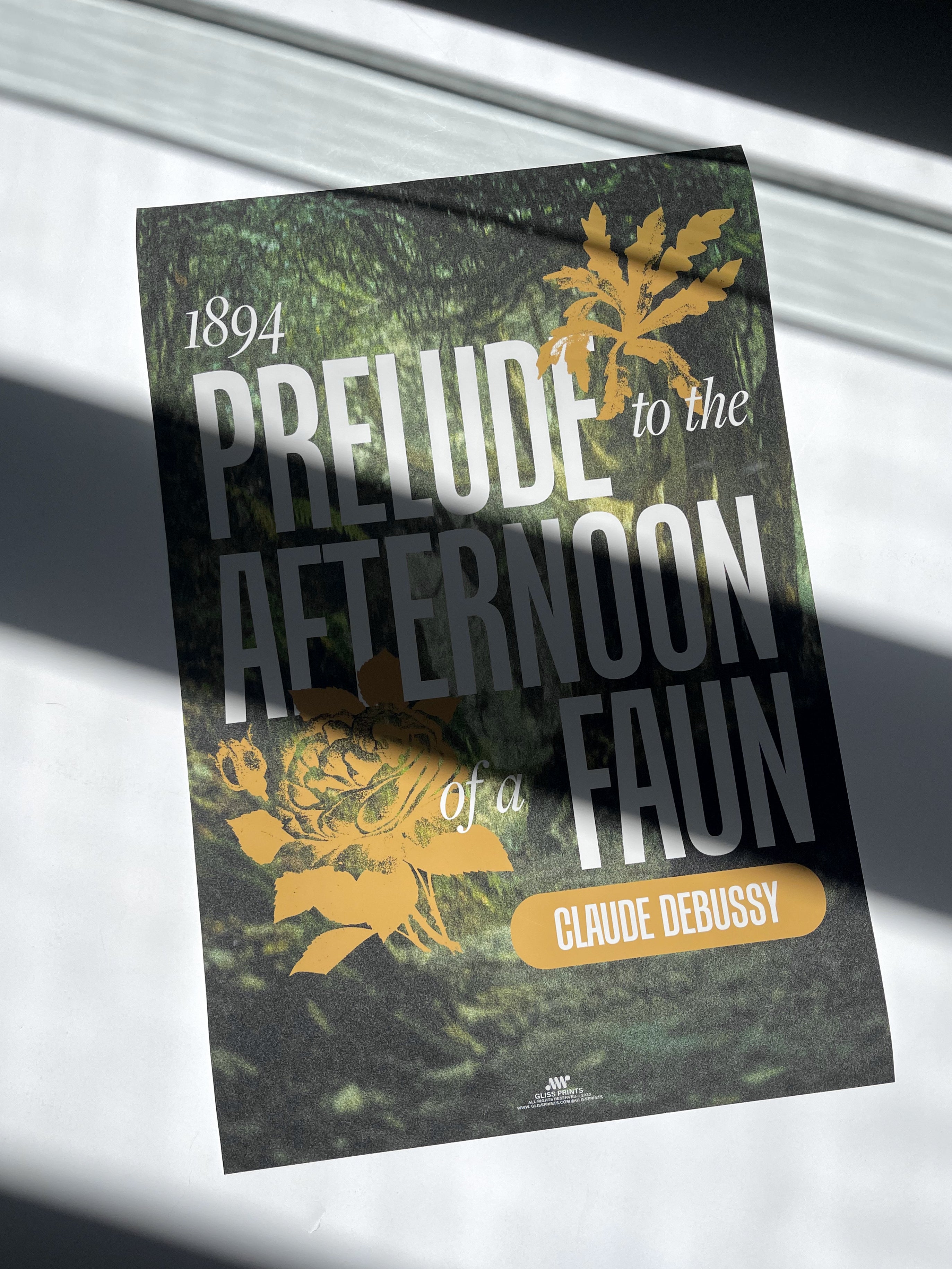 Prelude to the Afternoon of a Faun, Claude Debussy Concert Print