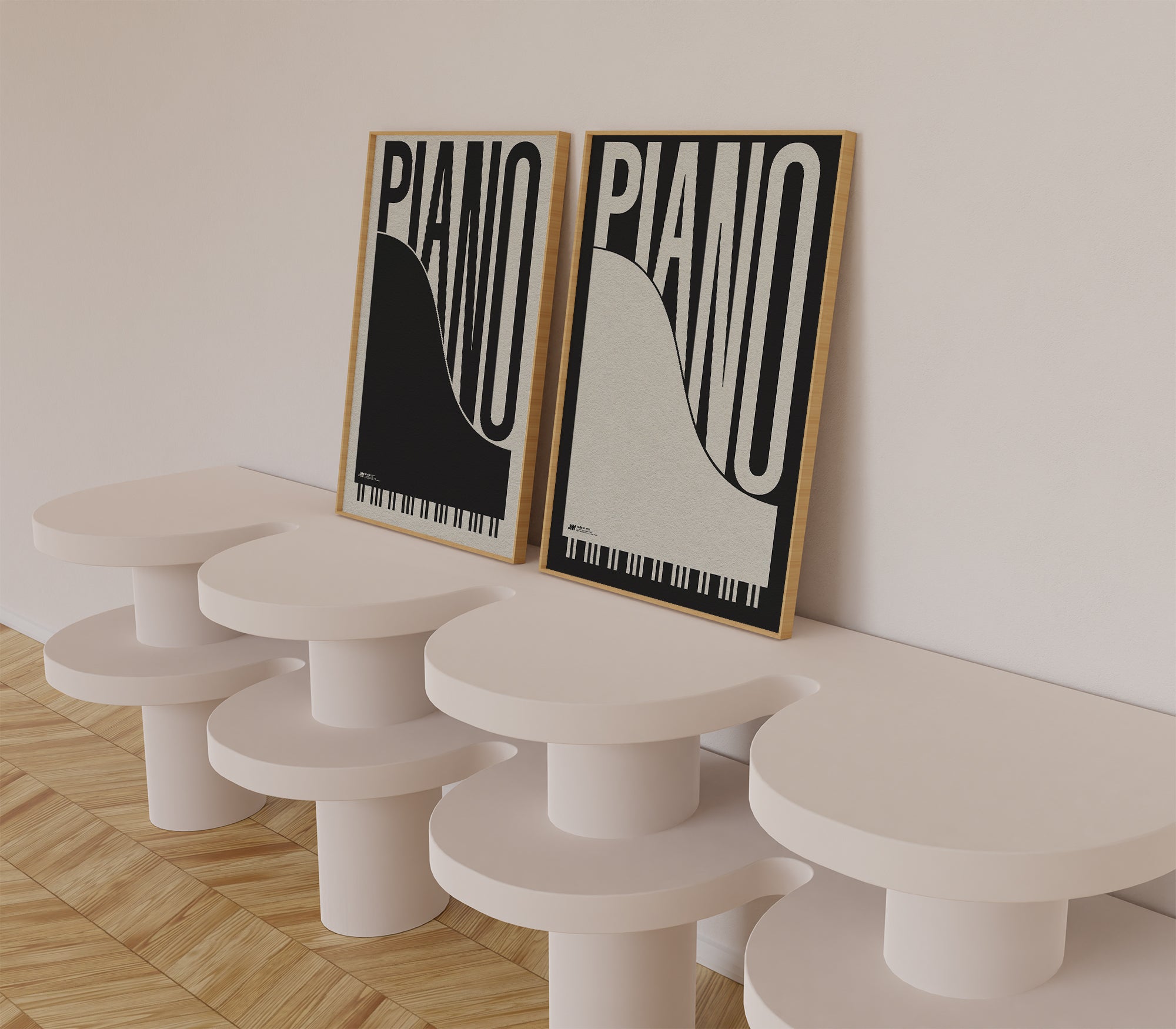 Piano Typography Print