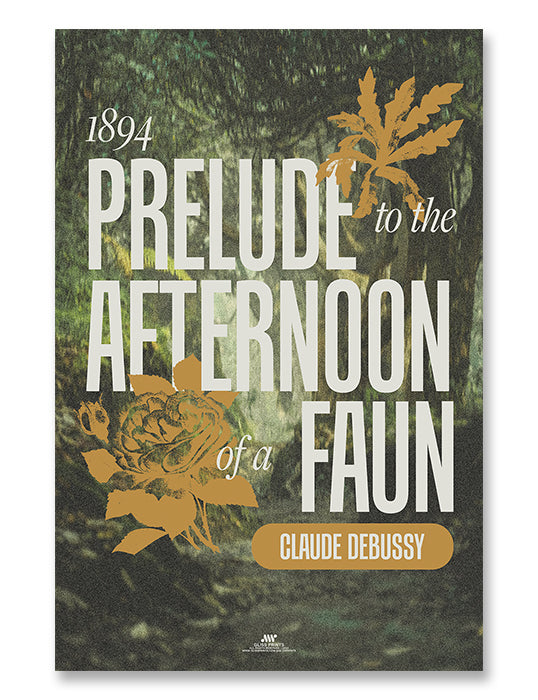 Prelude to the Afternoon of a Faun, Claude Debussy Concert Print
