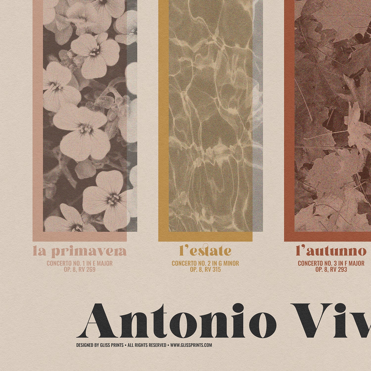 Antonio Vivaldi The Four Seasons Concert Poster