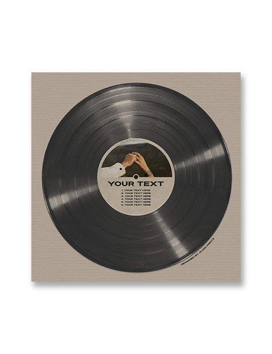 Custom Vinyl Record Square Print