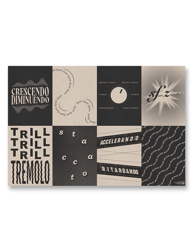 Musical Terms Educational Print