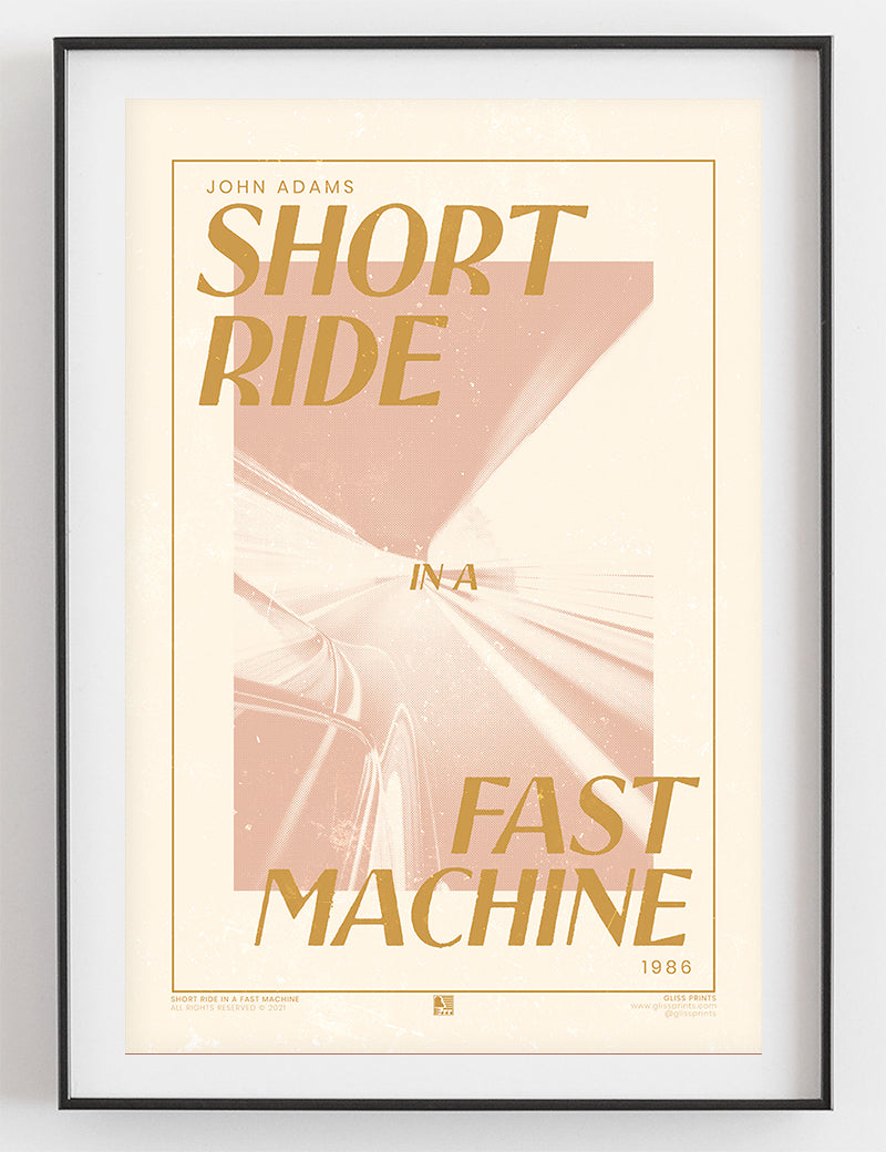 John Adams' Short Ride in a Fast Machine Concert Poster