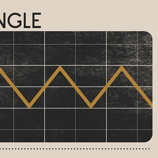 Synthesizer Oscillator Waveforms Poster, Cream 2