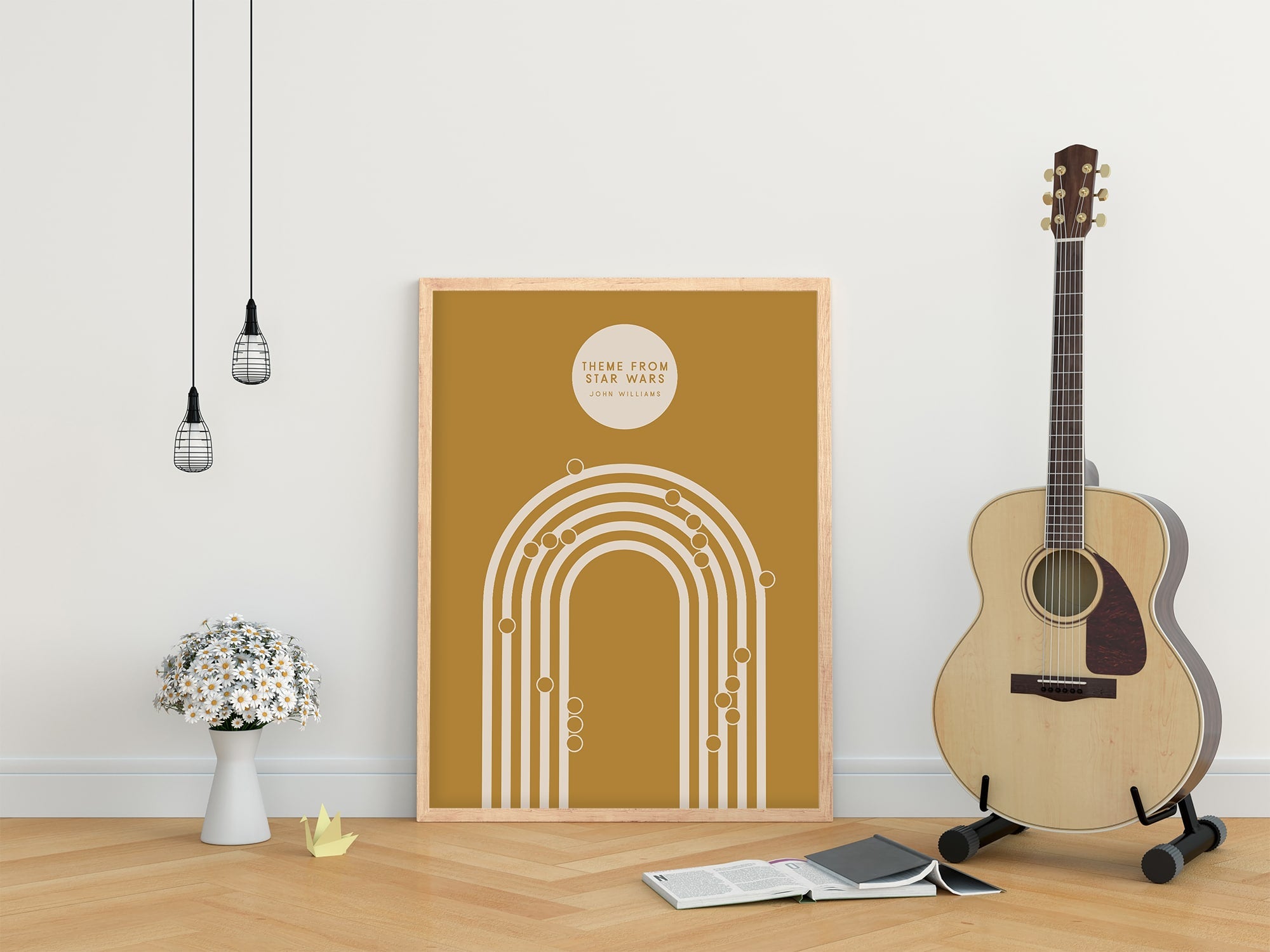 Custom Music Notation Print | Choose Your Song, Yellow