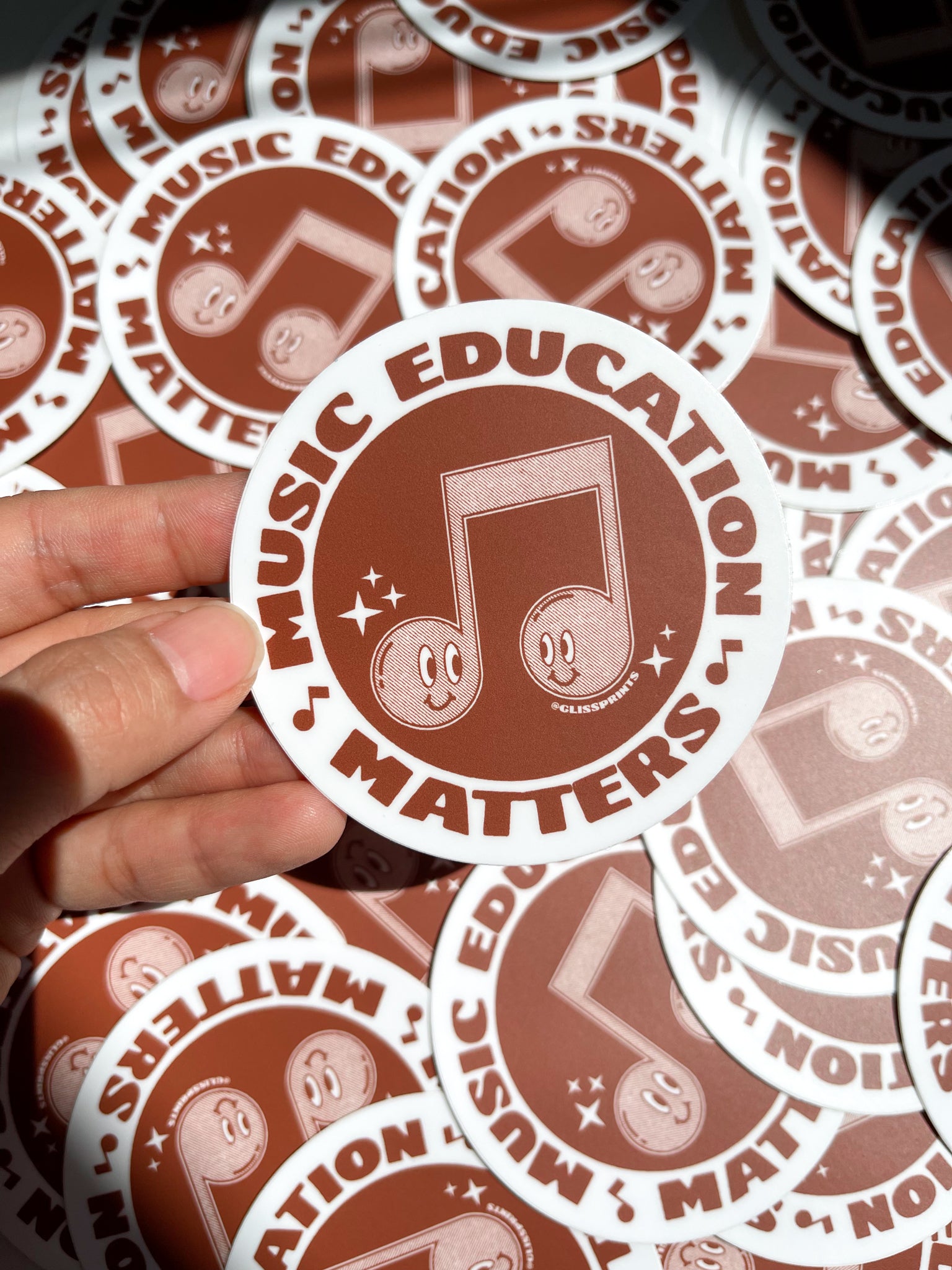 Music Education Matters Sticker, Red