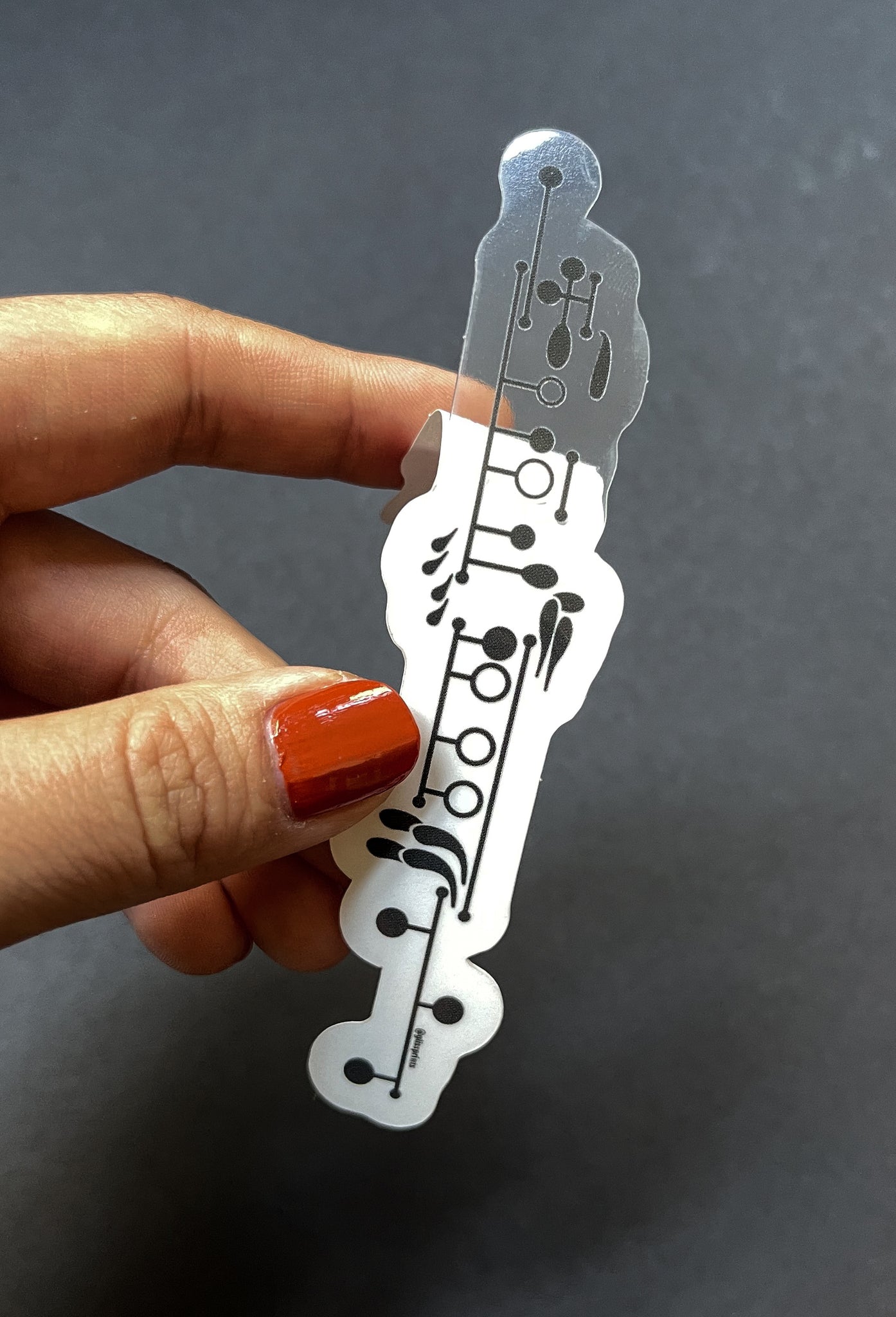 Clarinet Keys Clear Sticker