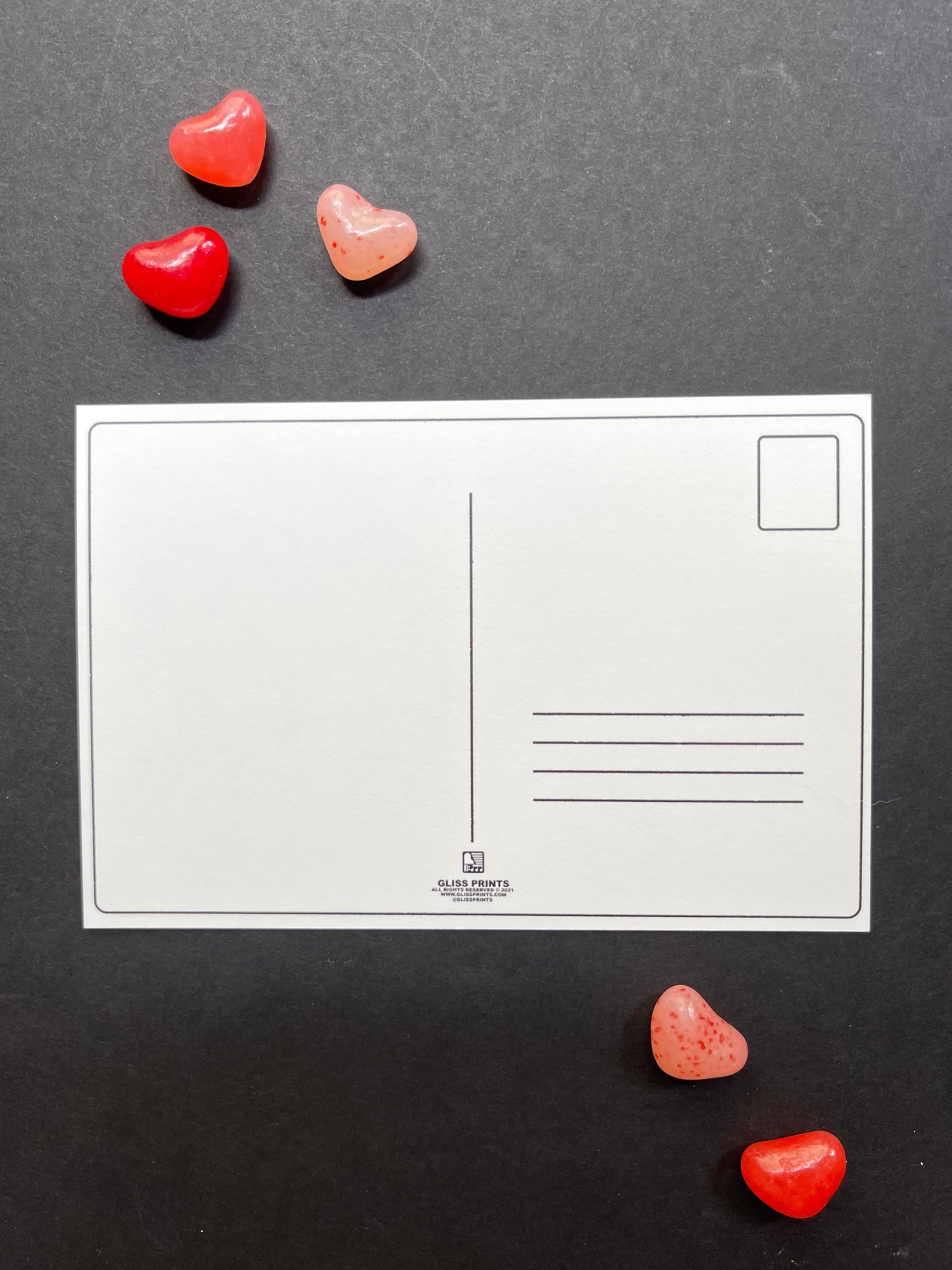 Valentine's Day Music Postcard Set of 3