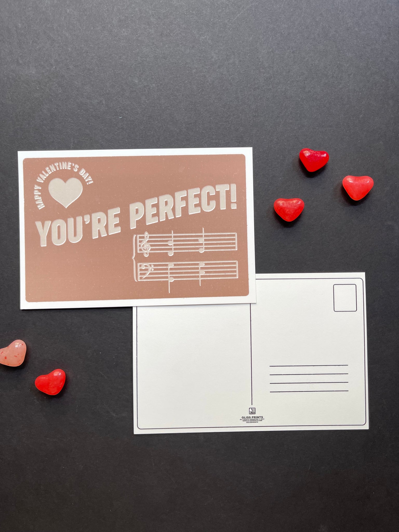You're Perfect! Valentine's Day Music Postcard