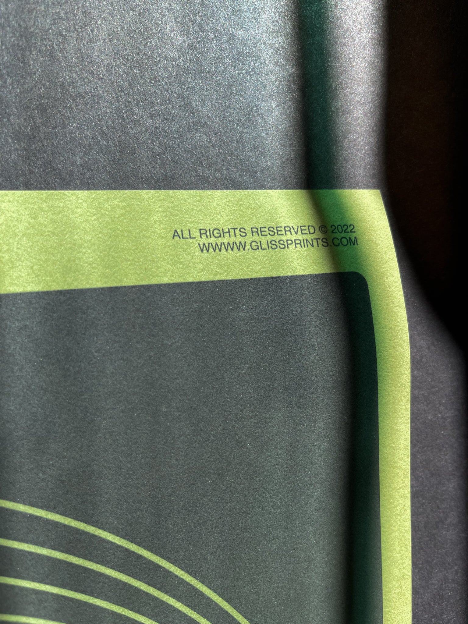 Doppler Effect Poster, Green
