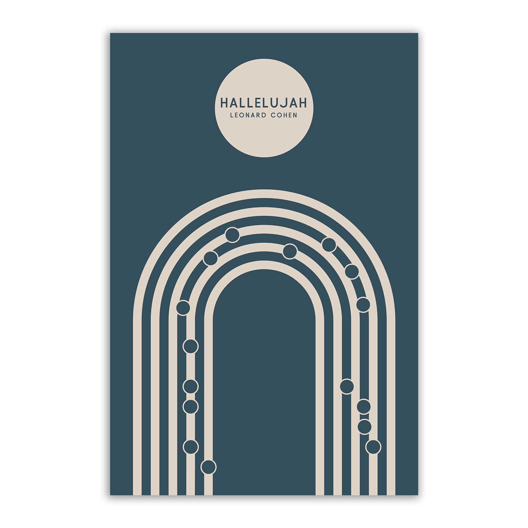 Custom Music Notation Print | Choose Your Song, Blue