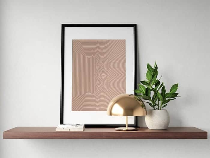 Alto Clef Poster, Striped Pattern Pink