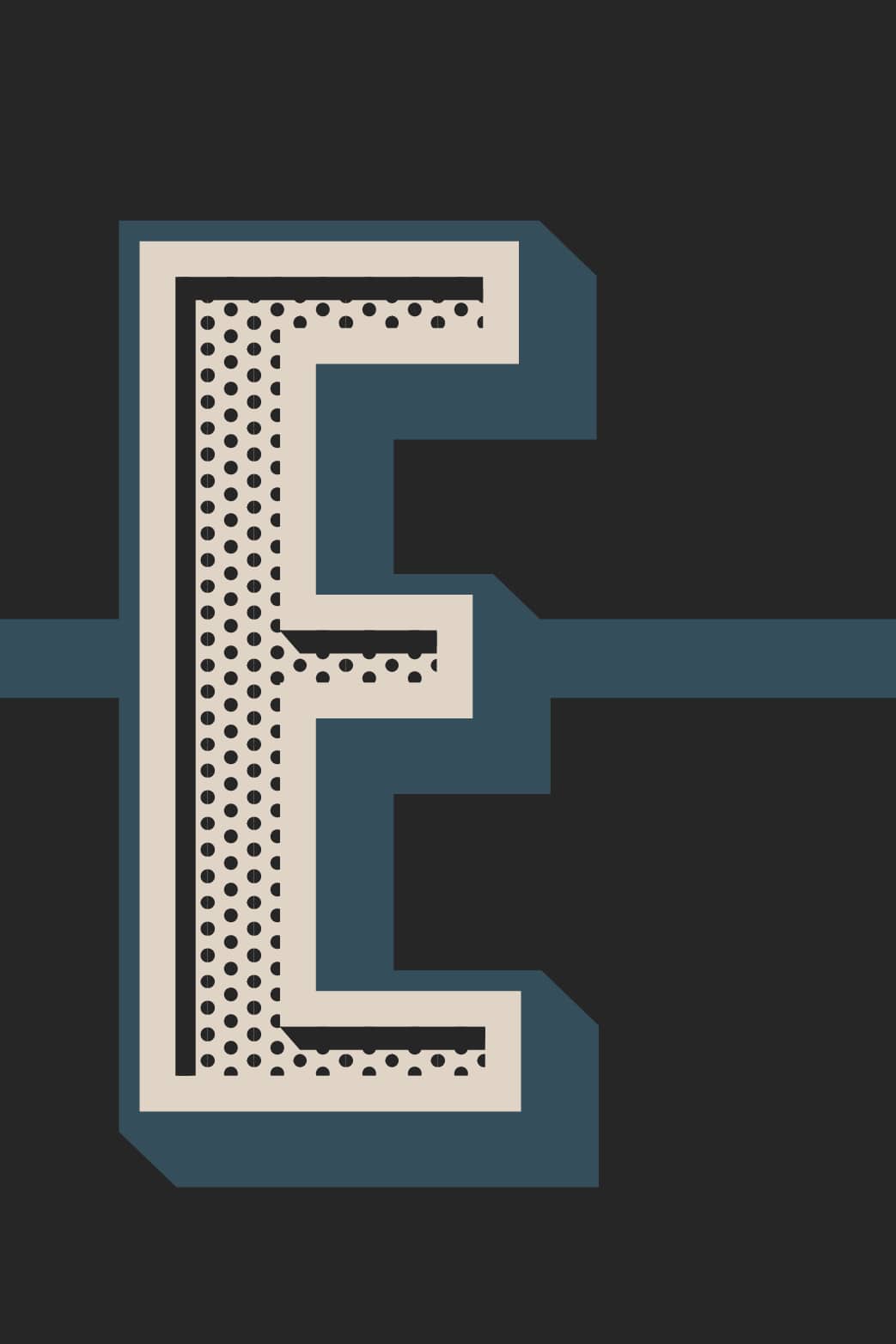 Treble Clef Note Names Poster, Black