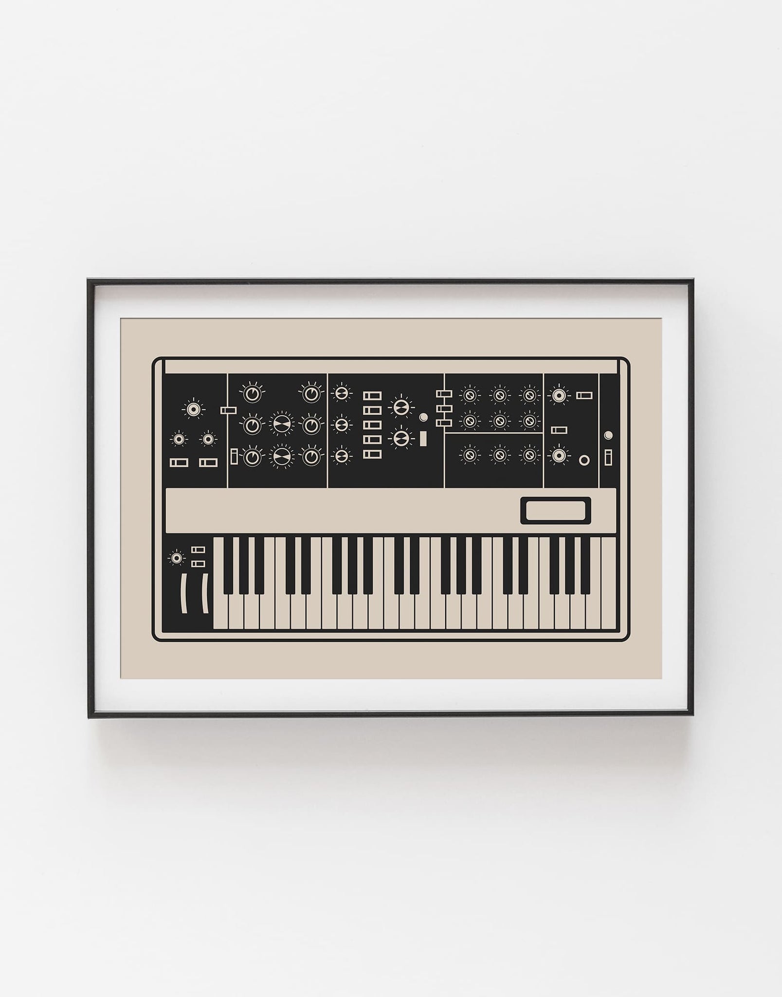 Synthesizer Poster | Inspired by Minimoog, Cream