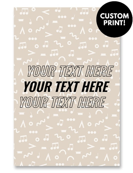 Personalized Music Art Poster
