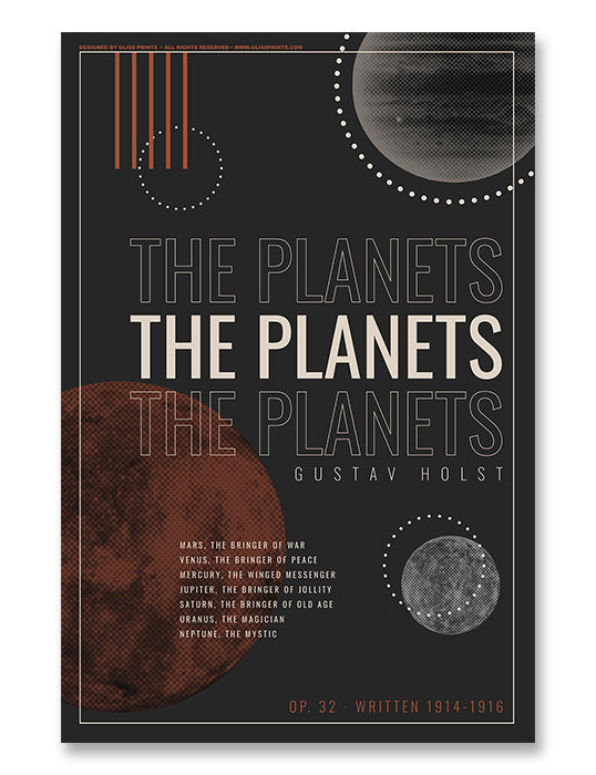Gustav Holst, The Planets Op. 32 Poster