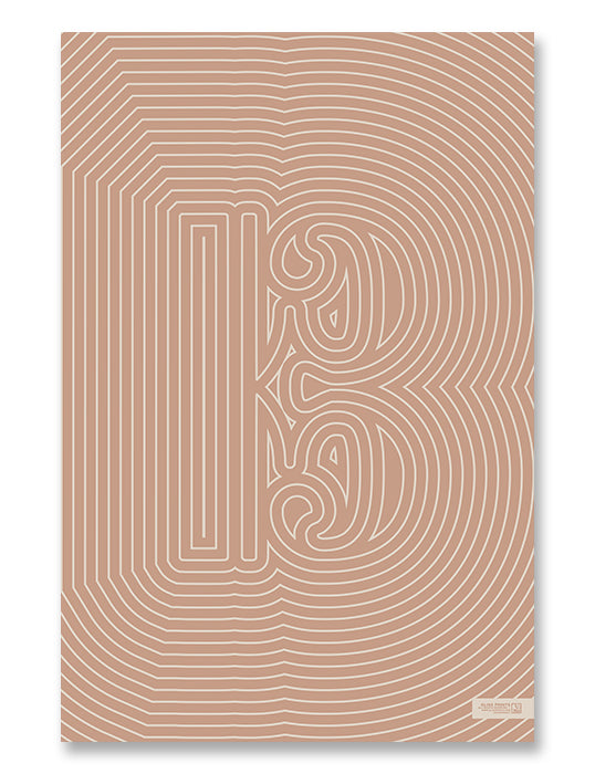 Alto Clef Poster, Striped Pattern Pink