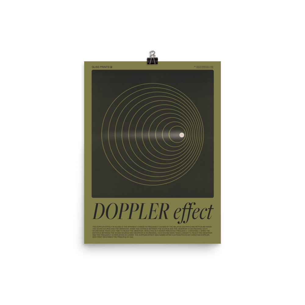 Doppler Effect Poster, Green