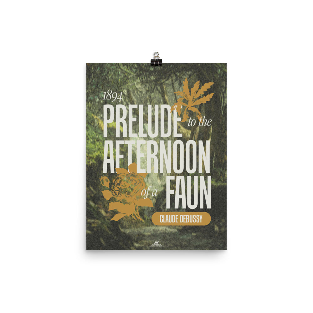 Prelude to the Afternoon of a Faun, Claude Debussy Concert Print