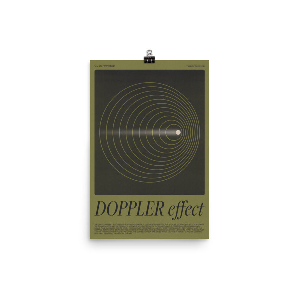 Doppler Effect Poster, Green