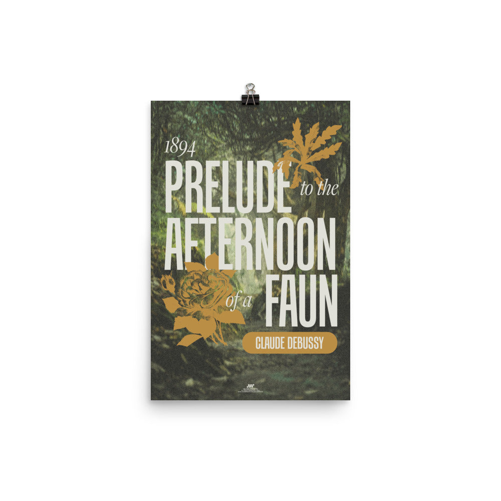 Prelude to the Afternoon of a Faun, Claude Debussy Concert Print