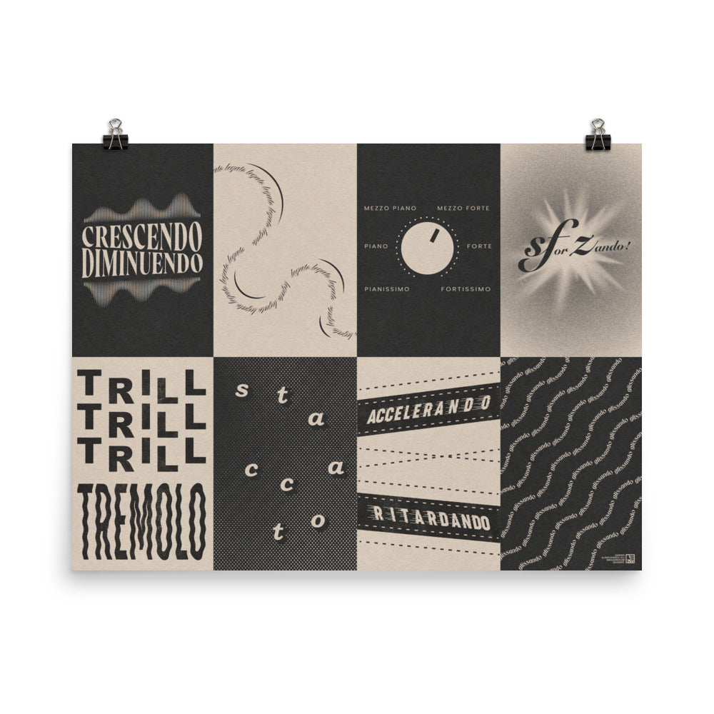 Musical Terms Educational Print