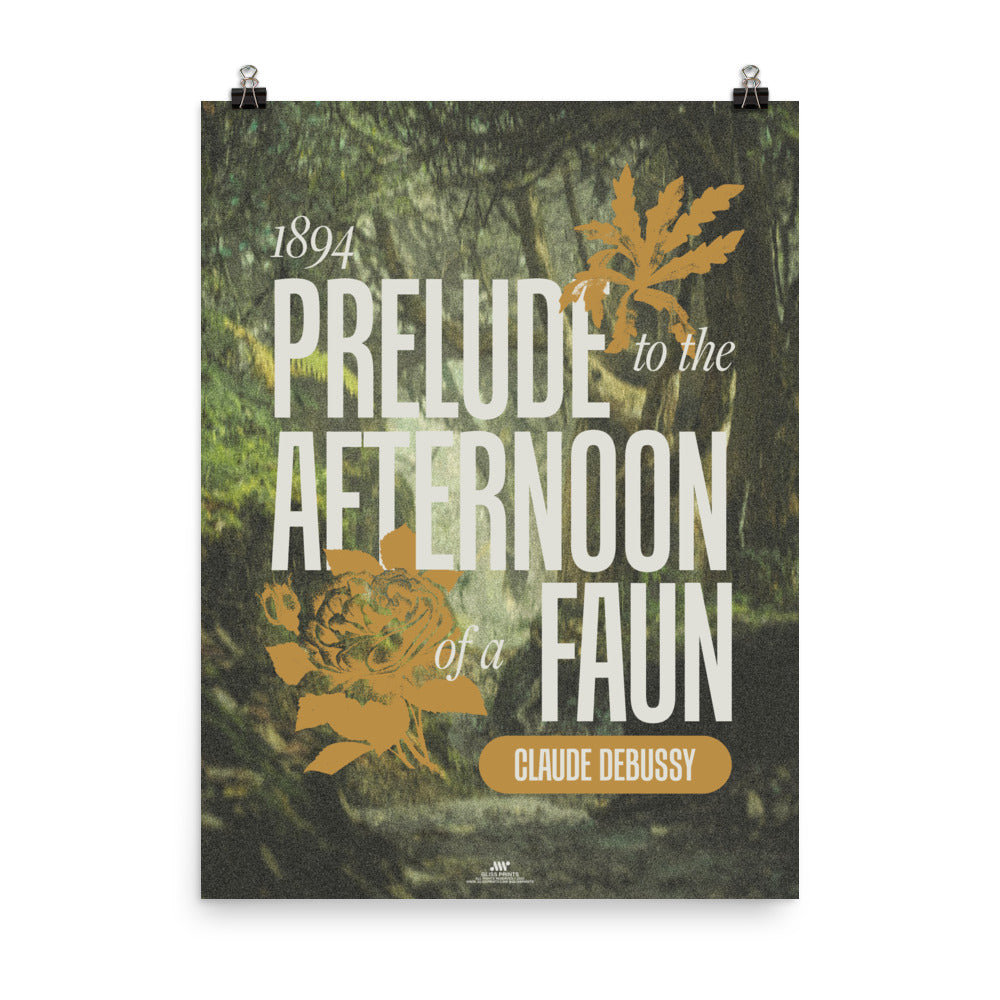 Prelude to the Afternoon of a Faun, Claude Debussy Concert Print