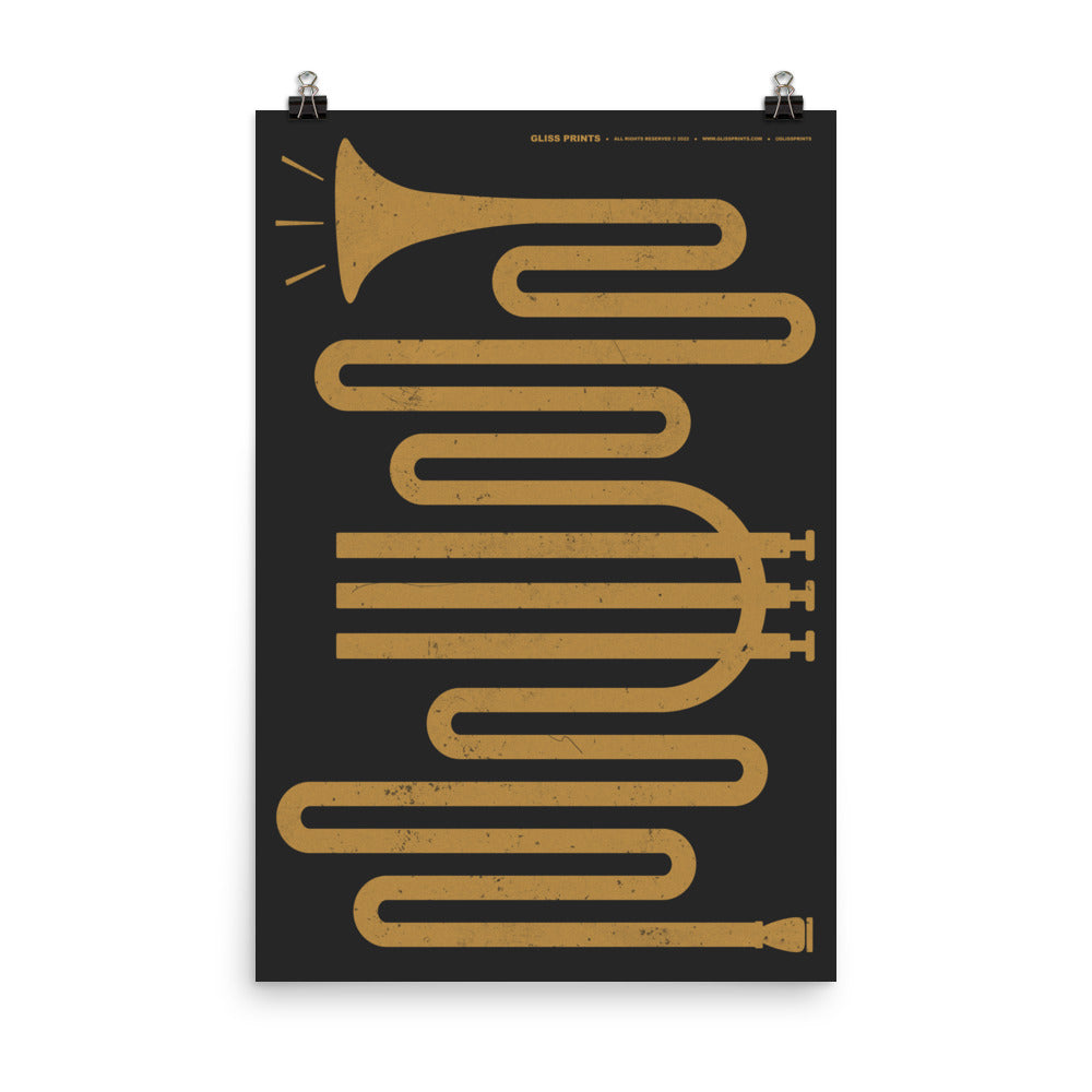 Trumpet Instrument Music Art Print