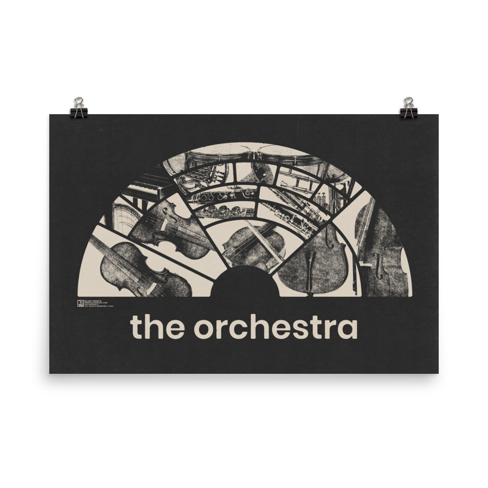 Orchestra Seating Chart Art Print