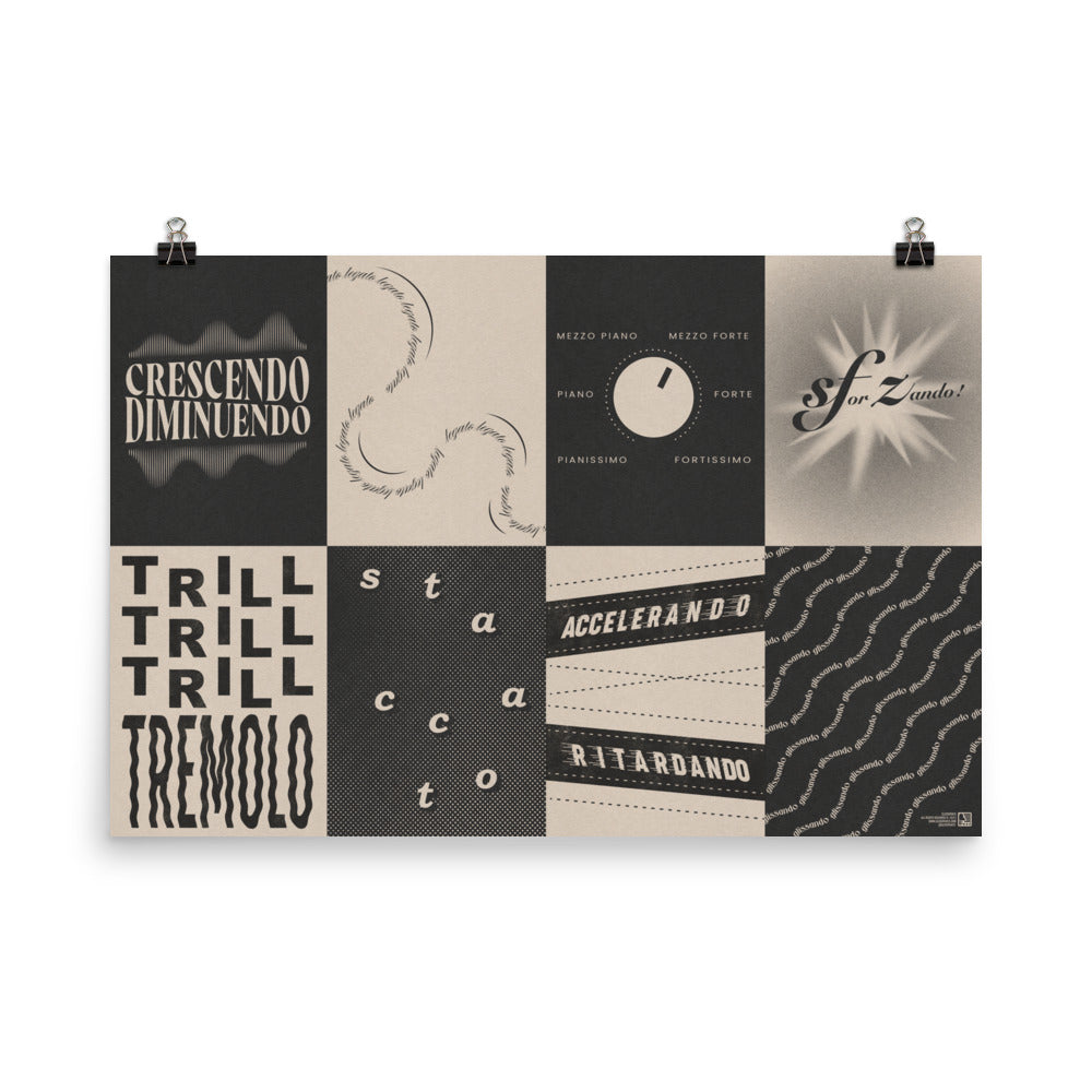 Musical Terms Educational Print