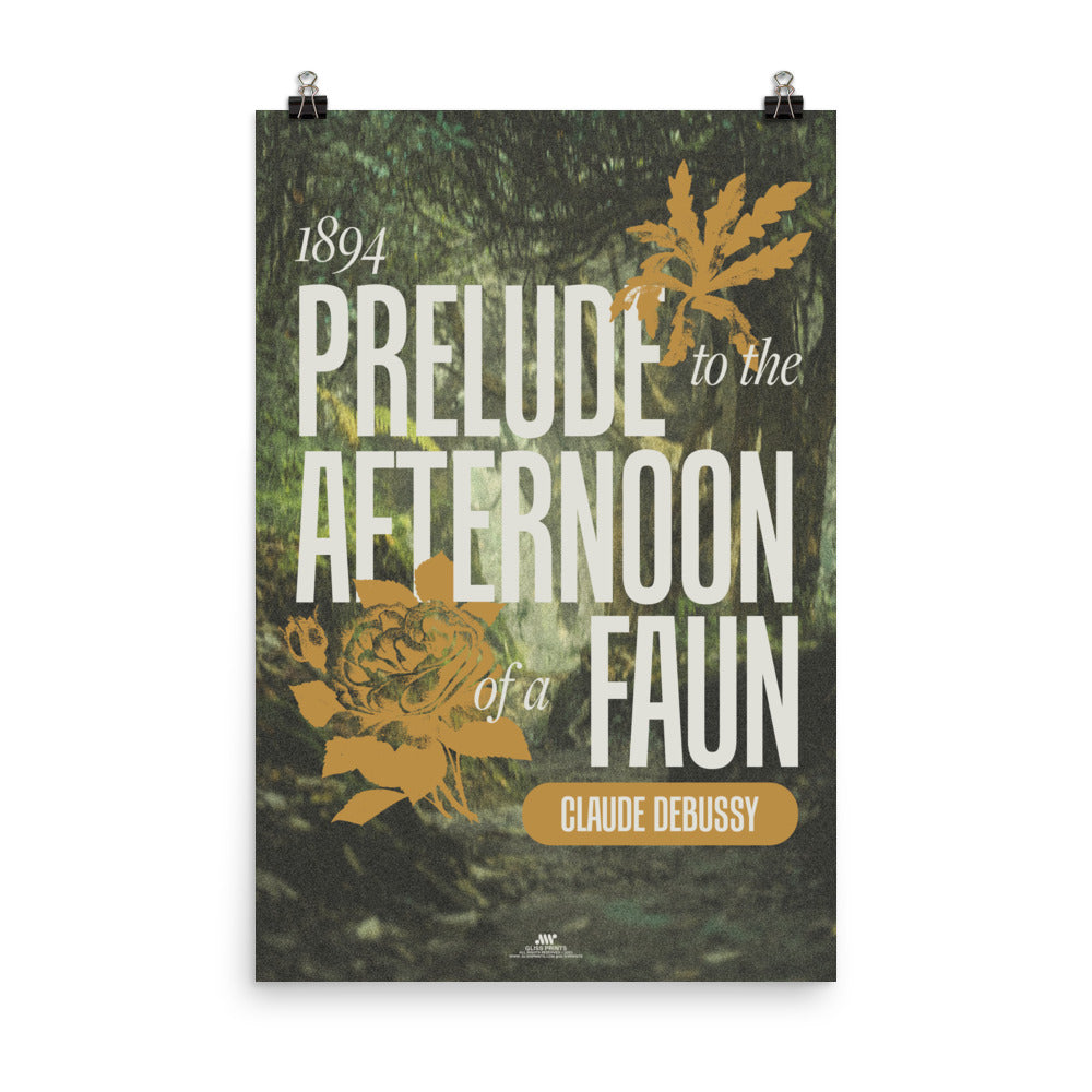Prelude to the Afternoon of a Faun, Claude Debussy Concert Print