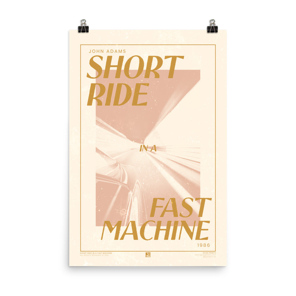 John Adams' Short Ride in a Fast Machine Concert Poster